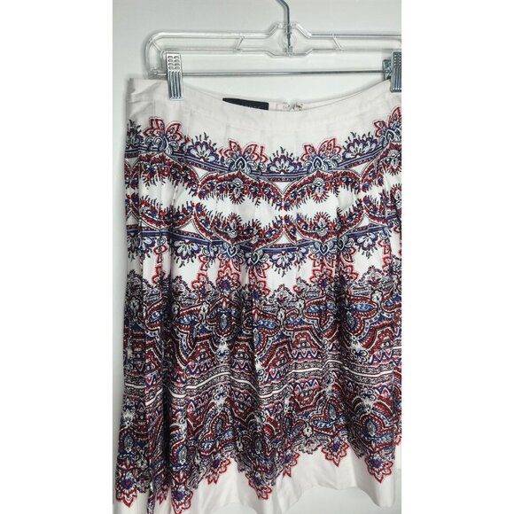 Talbots Women's Floral pleated Knee Length Skirt Size 6P - Picture 2 of 6
